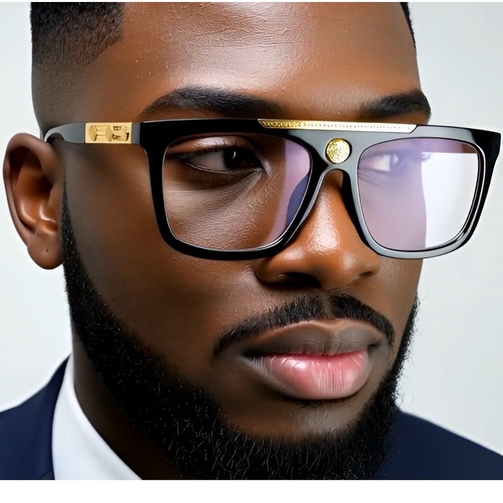 Square Frame Clear Lens Eye‎ Glasses UV Protection Fashion Eyewear Men Hip Hop